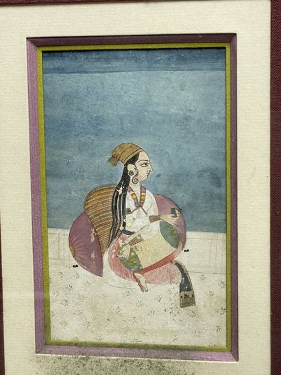 INDE MOGHOLE - XVIIIe siècle. 
deux miniatures

-...