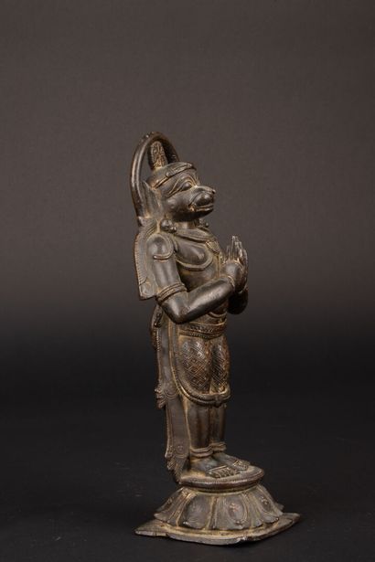 INDE du Sud - XIXe siècle. 
Hanumân
Statuette...