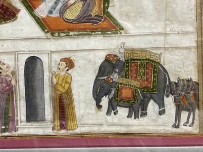 INDE MOGHOLE - XVIIIe siècle. 
Miniature...