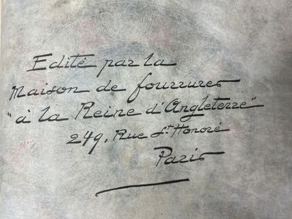 Catalogue de la maison de fourrures 