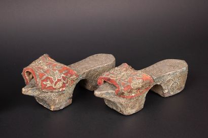 Deux paires de socques Turques de hammam...