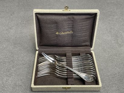CHRISTOFLE modèle Marly.
Douze fourchettes...