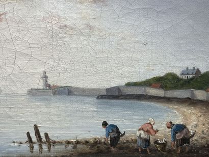 Ecole Française du XIX siècle 
Pêche aux...