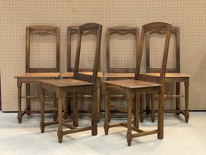 Ensemble de six chaises lorraine. 
XIX siècle
H....