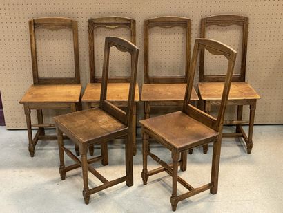 Ensemble de six chaises lorraine. 
XIX siècle
H....