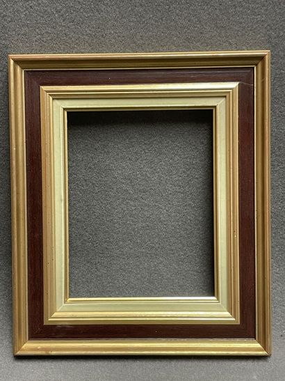 Deux cadres: 
Dim int : 24 x 19 cm.
Dim ext...