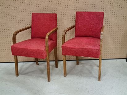 Paire de fauteuils bridge