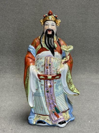 Dignitaire chinois. 
sculpture en porcelaine....