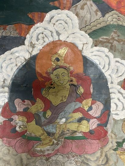 TIBET ou NEPAL début XX°
Thangka boudhiste...