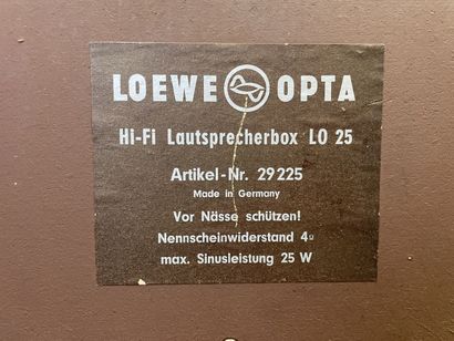 LOEWE OPTA ST 240
Tuner radio et trois enceintes
Radio...