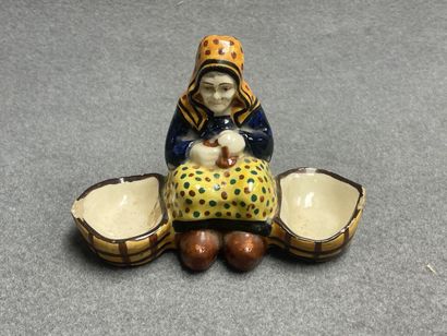 Lot de faïences de Quimper :

Paire de bouquetières...