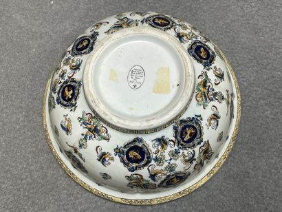 Pot pourri en porcelaine allemande ajourée,...