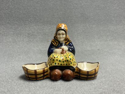 Lot de faïences de Quimper :

Paire de bouquetières...