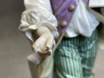 Deux sculptures en porcelaine allemande :...