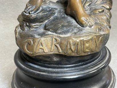 Luca MADRASSI (1848-1919)
Carmen. 
Sculpture...