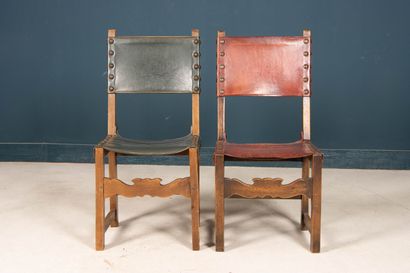 Six chaises en noyer.
Style du XVIe siècle
H....