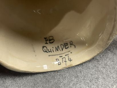 Lot de faïences de Quimper :

Paire de bouquetières...