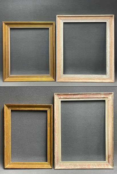 Quatre cadres: 
Dim int : 47,5 x 33,5 cm.
Dim...