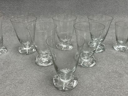 Partie de service de verres: 
-Trois flutes....