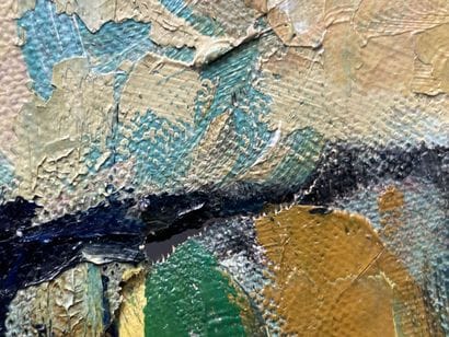le cours de peinture. 
huile sur toile.
55...