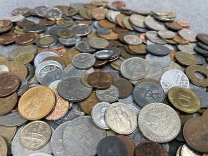 Lot de pièces de monnaie françaises et é...