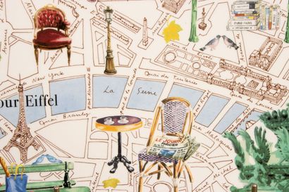 GIEN collection PARIS-PARIS - 
plat carré...