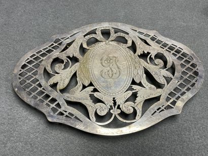 Corbeille en métal tressée, Porte bouteille...