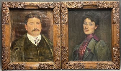 École française début XX°
Portraits de couple
Deux...