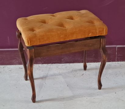 Banquette de piano de style anglais
H: 52...