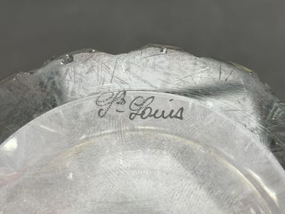 Saint Louis. 
Grand vase en cristal. 
H....