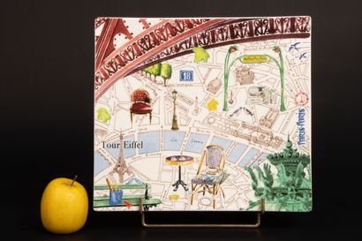 GIEN collection PARIS-PARIS - 
plat carré...