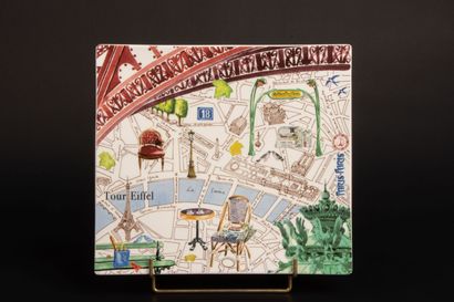 GIEN collection PARIS-PARIS - 
plat carré...