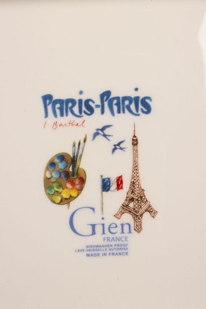 GIEN collection PARIS-PARIS - 
plat carré...