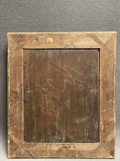 Ecole française XIX°
Portrait d'homme. 
huile...