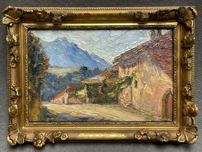 J. BORDIER
Annecy en Savoie. 
huile sur panneau,...