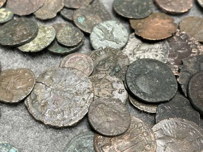 Lot de monnaies romaines
et Petit lot de...