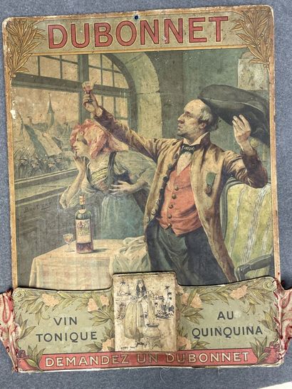 Dubonnet porte menu publicitaire et porte...
