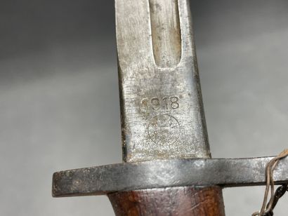 BAIONNETTE US Modèle 17 Remington 1918. Fourreau...