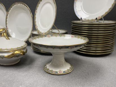 Parties de service de table en porcelaine...