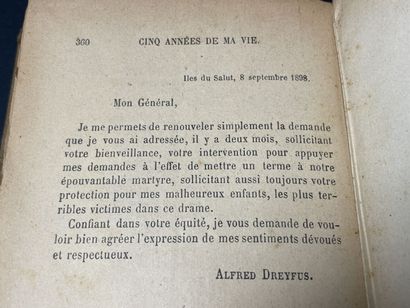 Dreyfus, Alfred. 
Cinq années de ma vie,...