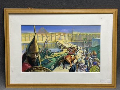Jacques PECNARD (1922-2012)
Les Murailles.
Gouache...