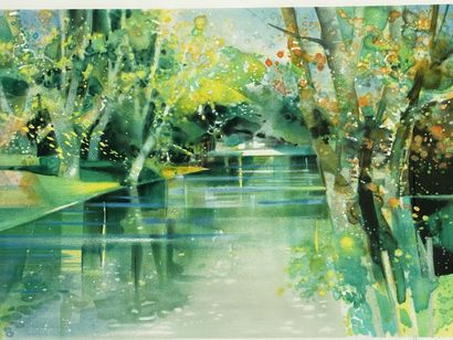 Camille HILAIRE (1916-2004), 
Paysage,
Lithographie...