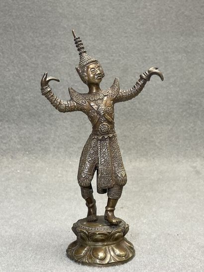 Statuette en bronze thailandais
H: 21 cm...