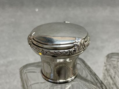 Garniture de toilette en cristal, monture...