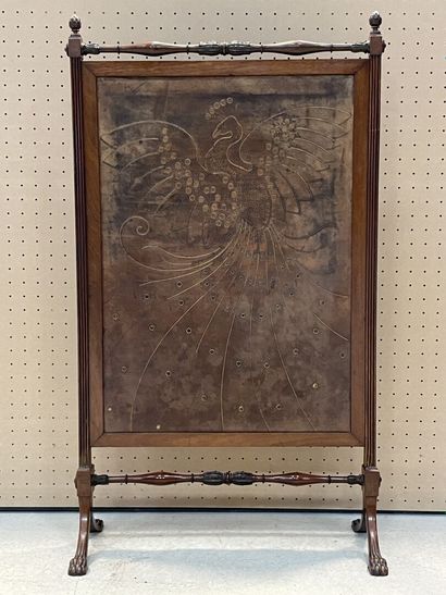 Pare-feu en acajou
Fin XIX°
112 x 64 x 27...
