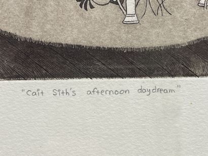 FURUKATA SAEKO. 
Cait sith's afternoon daydream....