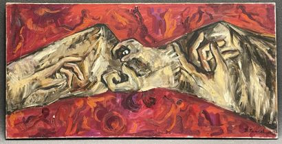 Dominique JANCEL (1946)
Mains. 
huile sur...