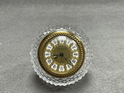 SCHNEIDER
Pendulette en cristal, boule à...