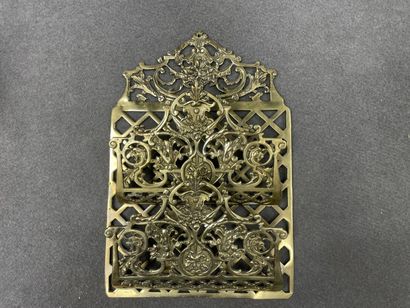 Ensemble de bureau en bronze néo-renaissance...