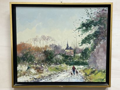 Guy LEGENDRE (1946) 
Plage.
huile sur toile...